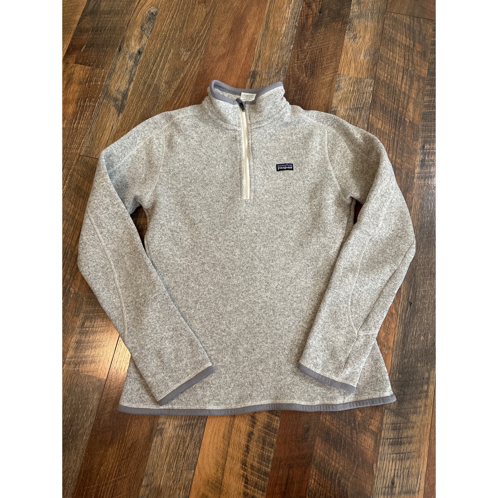 Patagonia Better Sweater 1/4 Zip Quarter Fleece Jacket Natural Grey Sz M